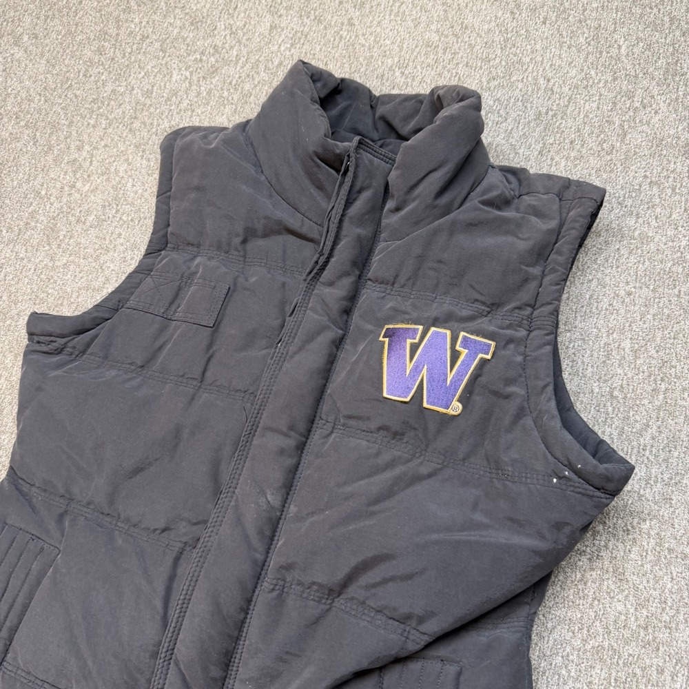 Box Seat‎ University of Washington Huskies Puffer Vest Black Small UW NCAA